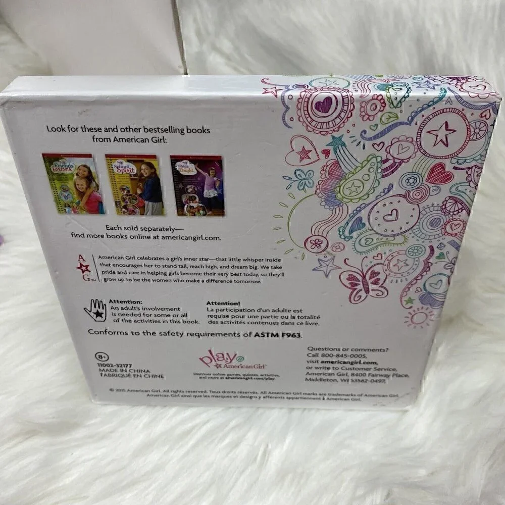 AMERICAN GIRL Truly Me Activity Box Games Dial Wheel Pick a Color Crafts Recipes
